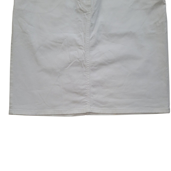 Talbots Petite Women's Pencil Denim White Skirt Size 14P Excellent Condition - Picture 3 of 7